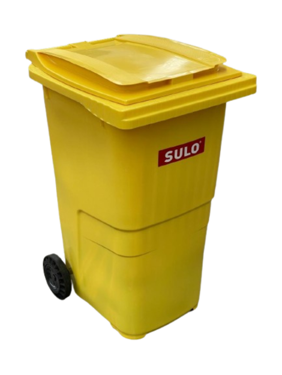 Contenedor de Basura Con Ruedas SULO 240 Litros amarillo