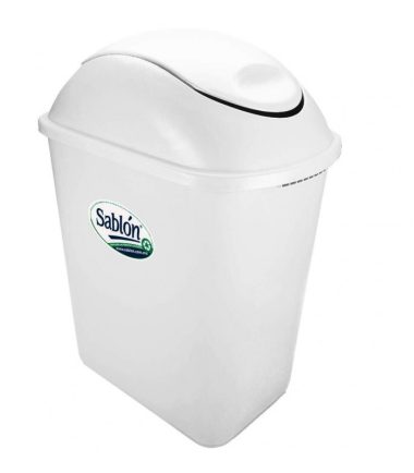 Bote de Basura Sablón de 26 Litros Blanco