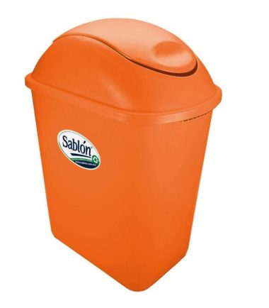 Bote de Basura Sablón de 26 Litros Naranja