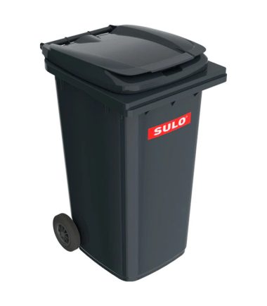 Contenedor de Basura Con Ruedas SULO 240 Litros Negro