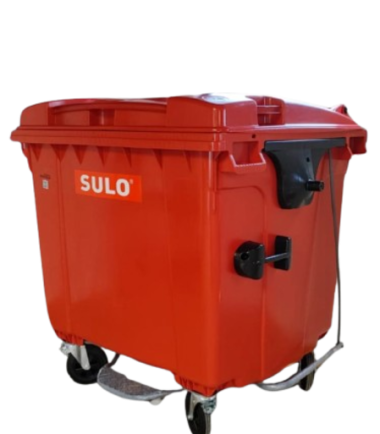 Contenedor de Basura SULO de 1100 Litros con Pedal